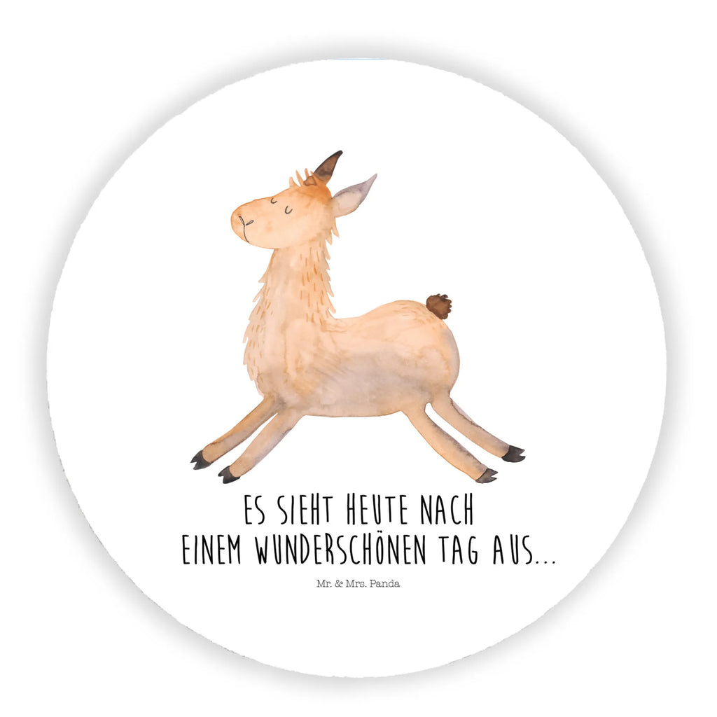 Rund Magnet Lama Springen Kühlschrankmagnet, Pinnwandmagnet, Souvenir Magnet, Motivmagnete, Dekomagnet, Whiteboard Magnet, Notiz Magnet, Kühlschrank Dekoration, Lama, Alpaka, Lamas, Lieblingstag, Happy day, fröhlich, Glück, Freundin, Liebeskummer, Neustart, guten Morgen, Start, Prüfung, Abitur