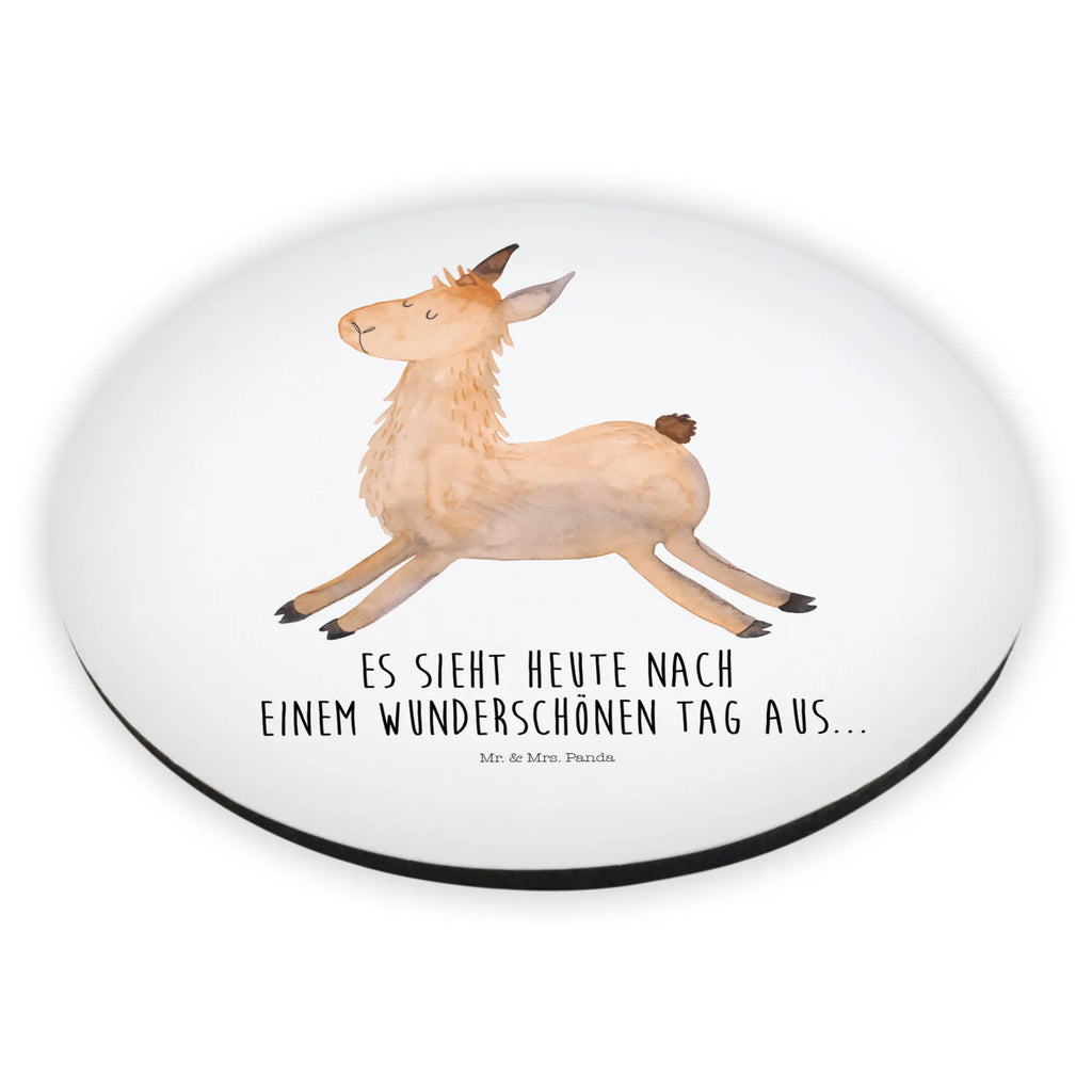 Rund Magnet Lama Springen Kühlschrankmagnet, Pinnwandmagnet, Souvenir Magnet, Motivmagnete, Dekomagnet, Whiteboard Magnet, Notiz Magnet, Kühlschrank Dekoration, Lama, Alpaka, Lamas, Lieblingstag, Happy day, fröhlich, Glück, Freundin, Liebeskummer, Neustart, guten Morgen, Start, Prüfung, Abitur