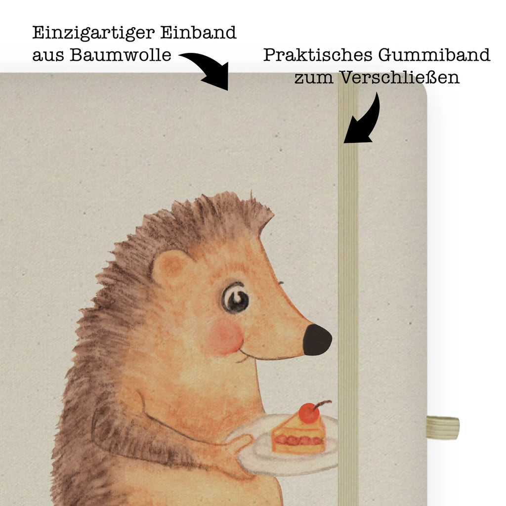 Baumwoll Notizbuch Igel mit Kuchenstück Notizen, Eintragebuch, Tagebuch, Notizblock, Adressbuch, Journal, Kladde, Skizzenbuch, Notizheft, Schreibbuch, Schreibheft, Tiermotive, Gute Laune, lustige Sprüche, Tiere, Igel, Essen Spruch, Kuchen, Backen Geschenk, Kuchen backen, Einladung Party, Geburtstagskuchen, Torte