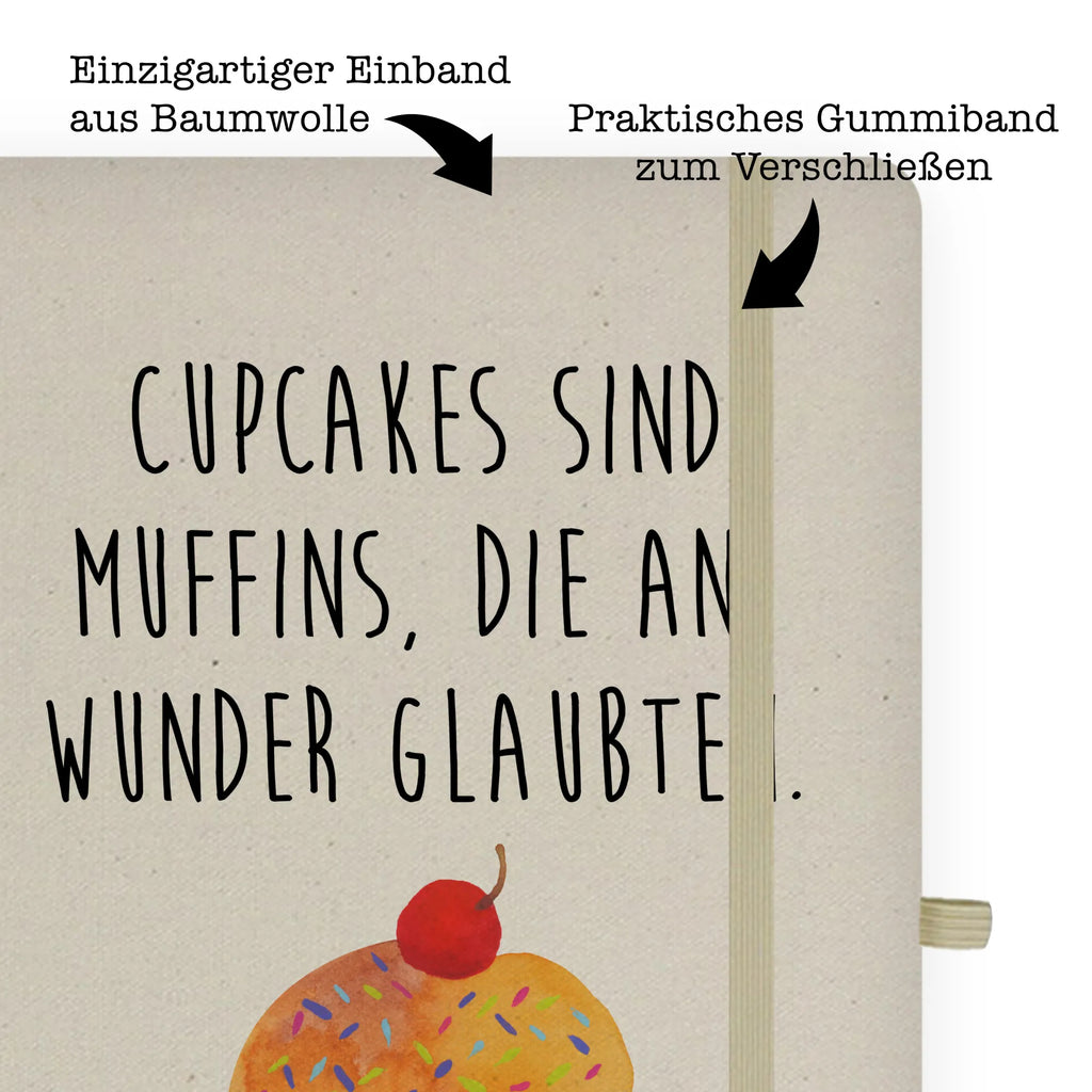 Baumwoll Notizbuch Cupcake Notizen, Eintragebuch, Tagebuch, Notizblock, Adressbuch, Journal, Kladde, Skizzenbuch, Notizheft, Schreibbuch, Schreibheft, Tiermotive, Gute Laune, lustige Sprüche, Tiere, Cupcakes, Muffin, Wunder, Küche Deko, Küche Spruch, Backen Geschenk, Geschenk Koch, Motivation Sprüche