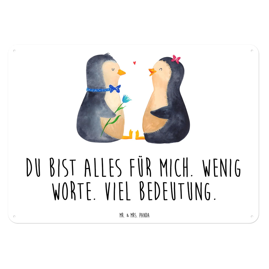 Blechschild Pinguin Pärchen Blechschild, Metallschild, Geschenk Schild, Schild, Magnet-Metall-Schild, Deko Schild, Wandschild, Wand-Dekoration, Türschild, Pinguin, Pinguine, Liebe, Liebespaar, Liebesbeweis, Liebesgeschenk, Verlobung, Jahrestag, Hochzeitstag, Hochzeit, Hochzeitsgeschenk, große Liebe, Traumpaar