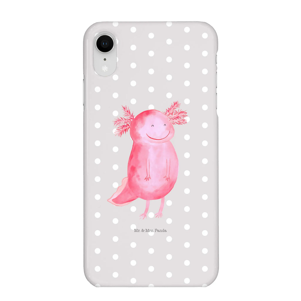 Handyhülle Axolotl Glücklich Handyhülle, Handycover, Cover, Handy, Hülle, Iphone 10, Iphone X, Axolotl, Molch, Axolot, Schwanzlurch, Lurch, Lurche, Motivation, gute Laune