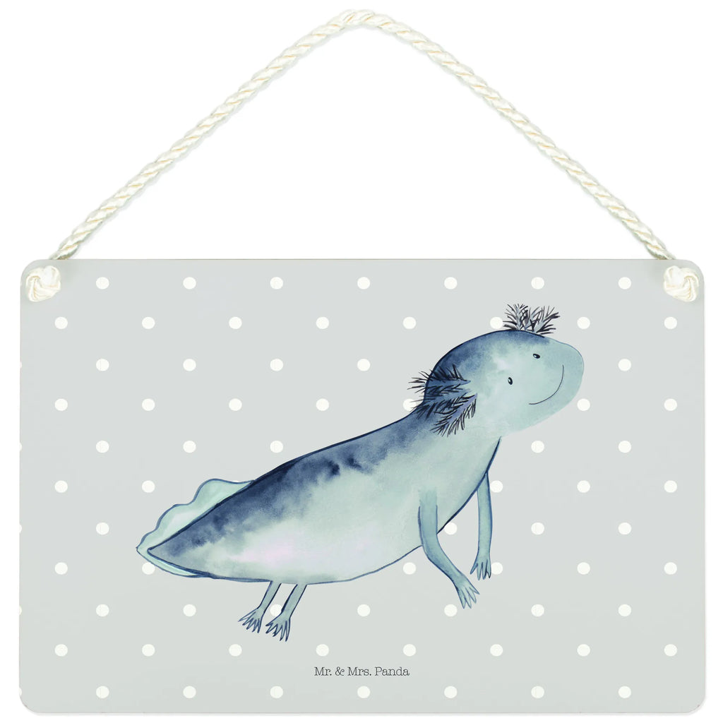 Deko Schild Axolotl schwimmt Dekoschild, Deko Schild, Schild, Tür Schild, Türschild, Holzschild, Wandschild, Wanddeko, Axolotl, Molch, Axolot, Schwanzlurch, Lurch, Lurche, Problem, Probleme, Lösungen, Motivation