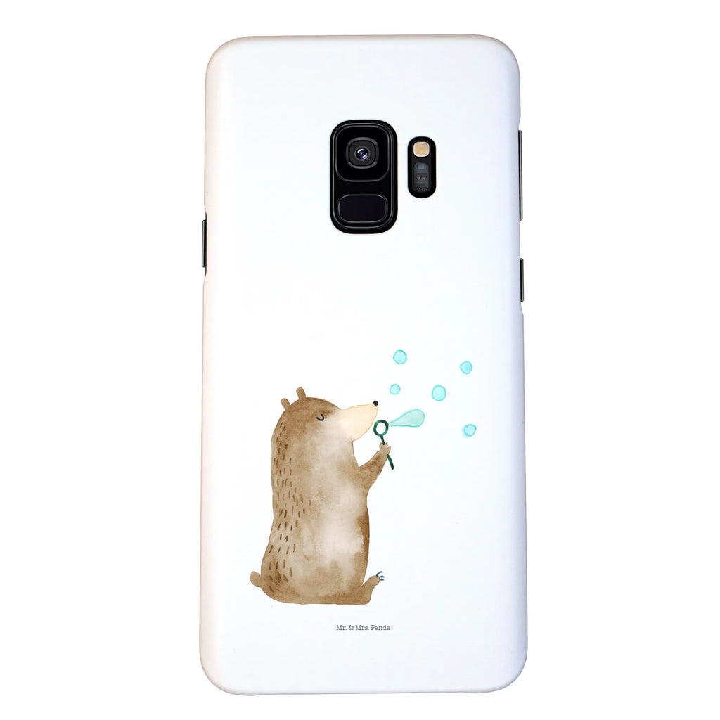 Handyhülle Bär Seifenblasen Handyhülle, Handycover, Cover, Handy, Hülle, Iphone 10, Iphone X, Bär, Teddy, Teddybär, Seifenblasen Bär Lustig Sein Glücklich Traurig Happy