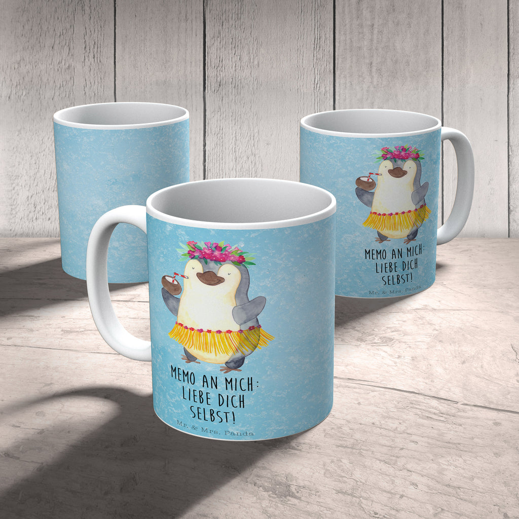 Tasse Pinguin Kokosnuss Tasse, Kaffeetasse, Teetasse, Becher, Kaffeebecher, Teebecher, Keramiktasse, Porzellantasse, Büro Tasse, Geschenk Tasse, Tasse Sprüche, Tasse Motive, Kaffeetassen, Tasse bedrucken, Designer Tasse, Cappuccino Tassen, Schöne Teetassen, Pinguin, Aloha, Hawaii, Urlaub, Kokosnuss, Pinguine