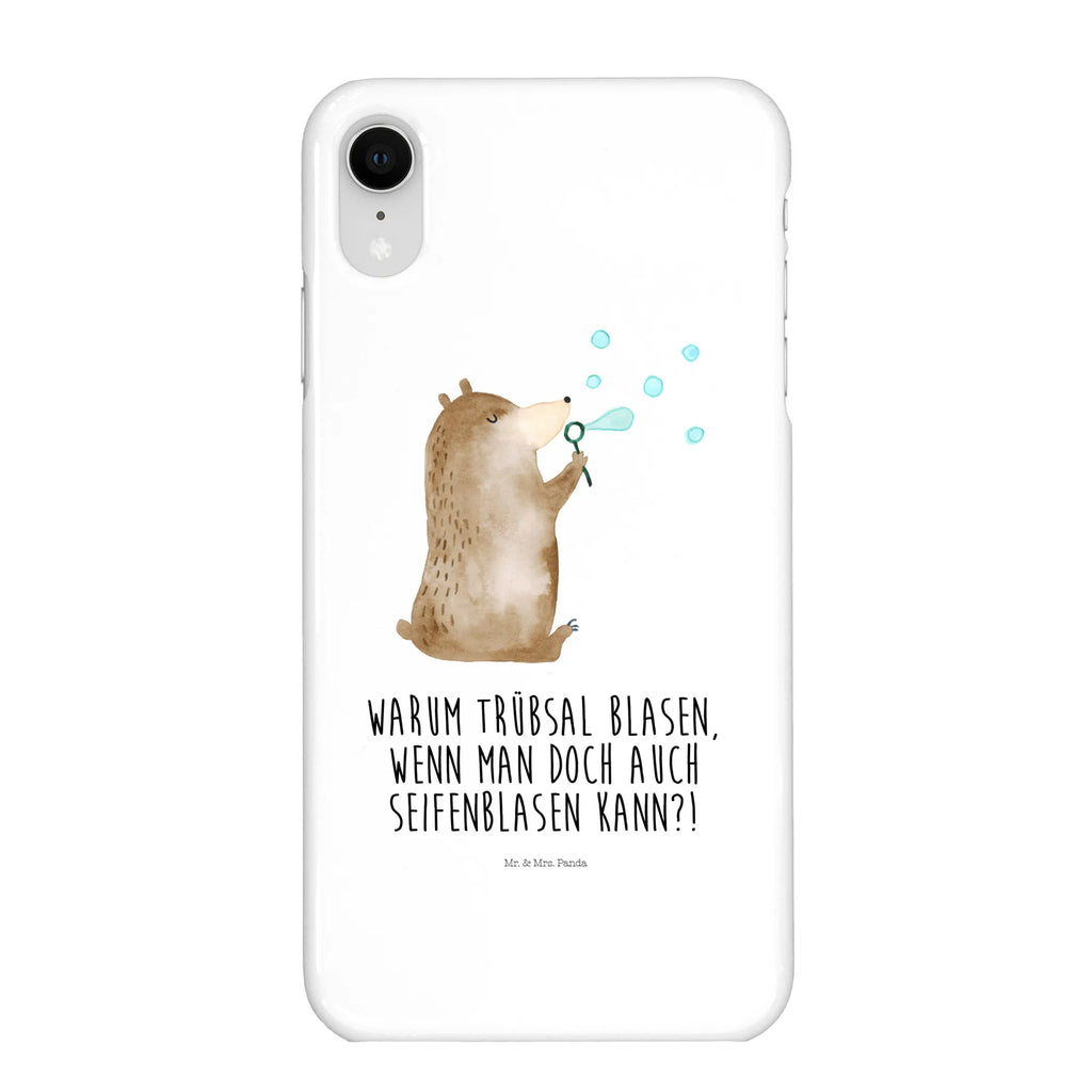 Handyhülle Bär Seifenblasen Handyhülle, Handycover, Cover, Handy, Hülle, Iphone 10, Iphone X, Bär, Teddy, Teddybär, Seifenblasen Bär Lustig Sein Glücklich Traurig Happy