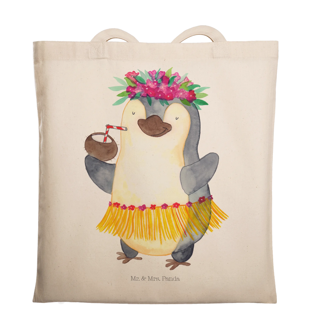 Tragetasche Pinguin Kokosnuss Beuteltasche, Beutel, Einkaufstasche, Jutebeutel, Stoffbeutel, Tasche, Shopper, Umhängetasche, Strandtasche, Schultertasche, Stofftasche, Tragetasche, Badetasche, Jutetasche, Einkaufstüte, Laptoptasche, Pinguin, Aloha, Hawaii, Urlaub, Kokosnuss, Pinguine