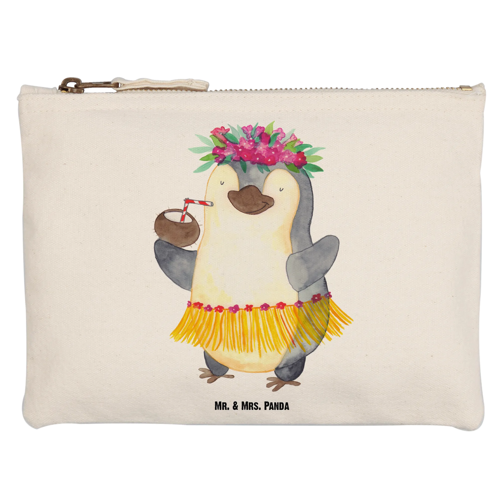 Schminktasche Pinguin Kokosnuss Schminktasche, Kosmetiktasche, Kosmetikbeutel, Stiftemäppchen, Etui, Federmappe, Makeup, XXL, Schminketui, Kosmetiketui, Schlamperetui, Pinguin, Aloha, Hawaii, Urlaub, Kokosnuss, Pinguine