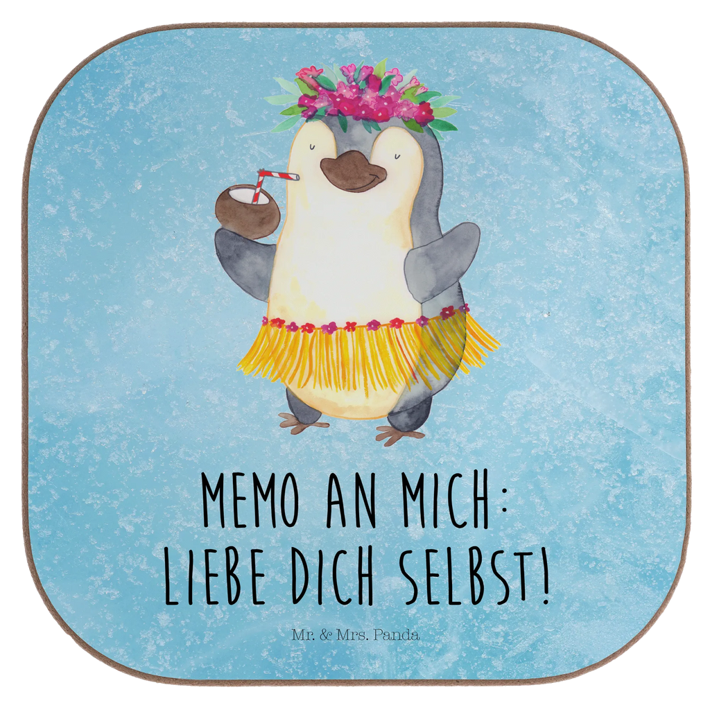 Quadratische Untersetzer Pinguin Kokosnuss Untersetzer, Bierdeckel, Glasuntersetzer, Untersetzer Gläser, Getränkeuntersetzer, Untersetzer aus Holz, Untersetzer für Gläser, Korkuntersetzer, Untersetzer Holz, Holzuntersetzer, Tassen Untersetzer, Untersetzer Design, Pinguin, Aloha, Hawaii, Urlaub, Kokosnuss, Pinguine