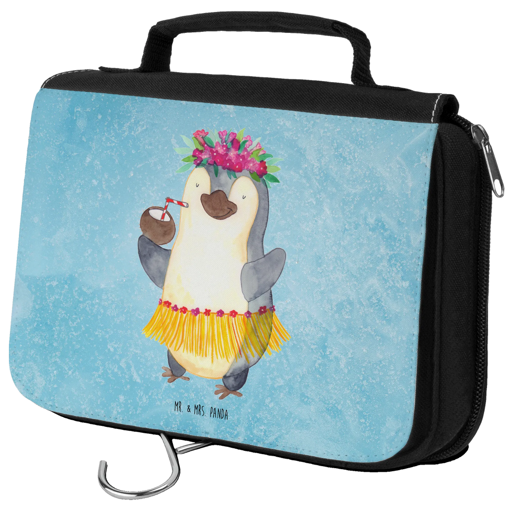 Kulturbeutel Pinguin Kokosnuss Kulturbeutel, Zum Aufhängen, Waschtasche, Kosmetiktasche, Damen, Herren, Aufbewahrungstasche, Schminktasche, Kosmetikbeutel, Organizer, Kulturtasche, Schminkutensil, Pinguin, Aloha, Hawaii, Urlaub, Kokosnuss, Pinguine