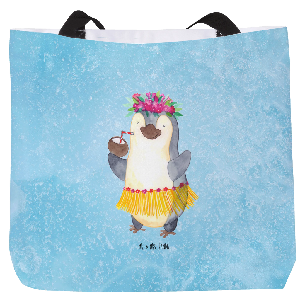 Shopper Pinguin Kokosnuss Beutel, Einkaufstasche, Tasche, Strandtasche, Einkaufsbeutel, Shopper, Schultasche, Freizeittasche, Tragebeutel, Schulbeutel, Alltagstasche, Pinguin, Aloha, Hawaii, Urlaub, Kokosnuss, Pinguine