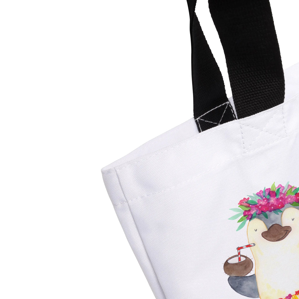 Shopper Pinguin Kokosnuss Beutel, Einkaufstasche, Tasche, Strandtasche, Einkaufsbeutel, Shopper, Schultasche, Freizeittasche, Tragebeutel, Schulbeutel, Alltagstasche, Pinguin, Aloha, Hawaii, Urlaub, Kokosnuss, Pinguine