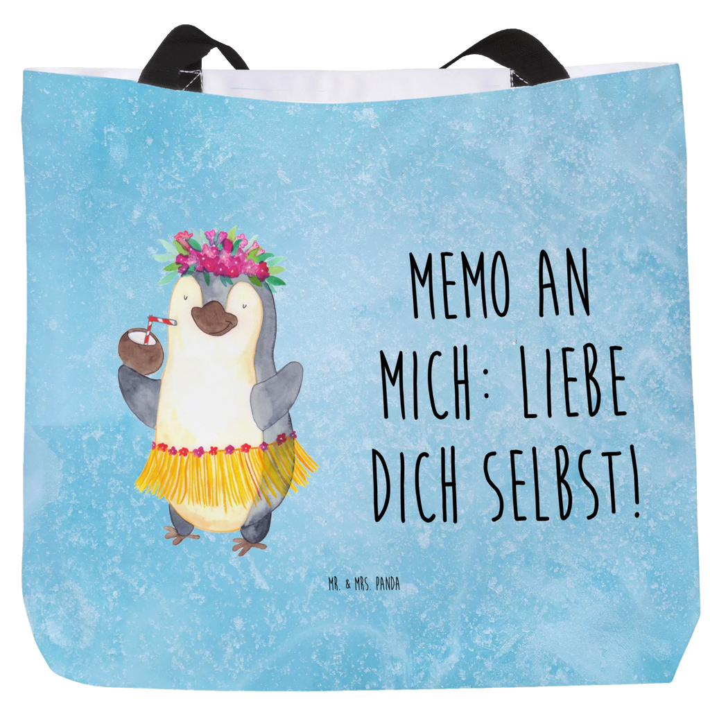 Shopper Pinguin Kokosnuss Beutel, Einkaufstasche, Tasche, Strandtasche, Einkaufsbeutel, Shopper, Schultasche, Freizeittasche, Tragebeutel, Schulbeutel, Alltagstasche, Pinguin, Aloha, Hawaii, Urlaub, Kokosnuss, Pinguine