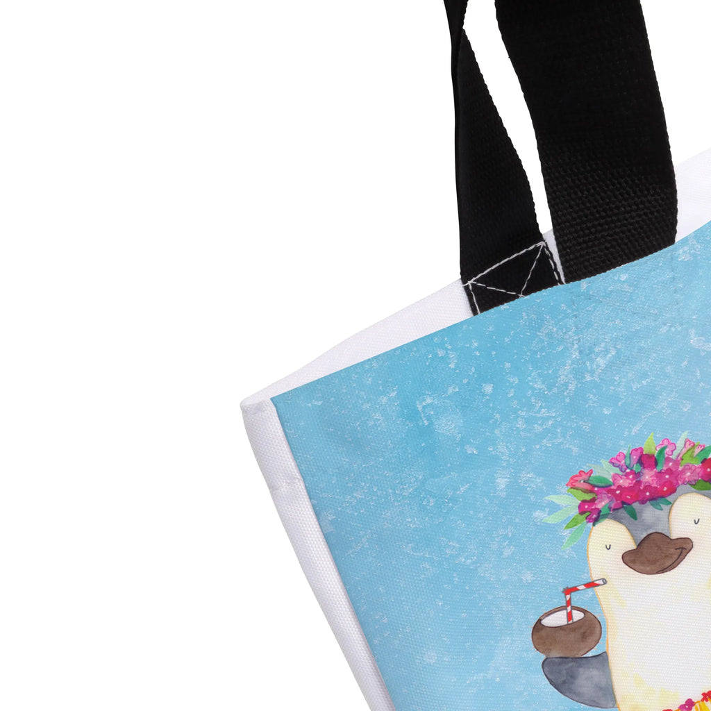 Shopper Pinguin Kokosnuss Beutel, Einkaufstasche, Tasche, Strandtasche, Einkaufsbeutel, Shopper, Schultasche, Freizeittasche, Tragebeutel, Schulbeutel, Alltagstasche, Pinguin, Aloha, Hawaii, Urlaub, Kokosnuss, Pinguine