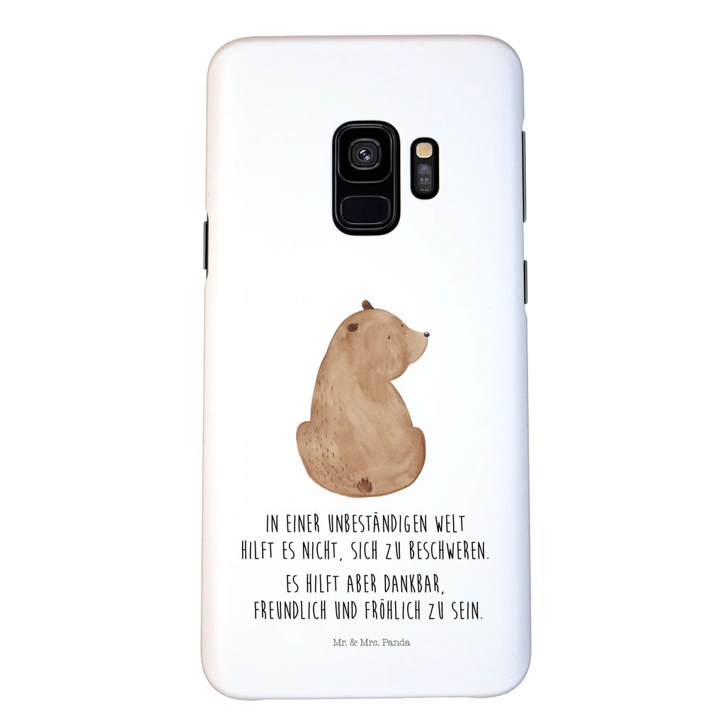 Handyhülle Bär Schulterblick Handyhülle, Handycover, Cover, Handy, Hülle, Iphone 10, Iphone X, Bär, Teddy, Teddybär, Selbstachtung, Weltansicht, Motivation, Bären, Bärenliebe, Weisheit