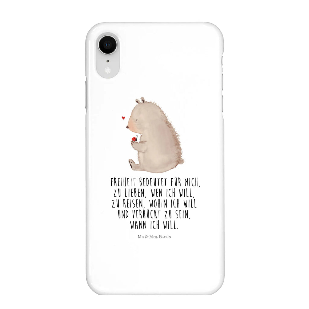 Handyhülle Bär Marienkäfer Handyhülle, Handycover, Cover, Handy, Hülle, Iphone 10, Iphone X, Bär, Teddy, Teddybär, Marienkäfer, Liebe, Freiheit, Motivation, Das Leben ist schön