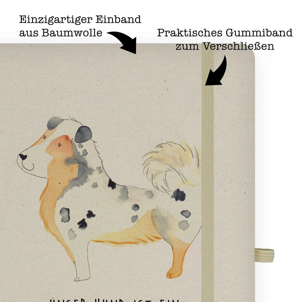 Baumwoll Notizbuch Australien Shepherd Notizen, Eintragebuch, Tagebuch, Notizblock, Adressbuch, Journal, Kladde, Skizzenbuch, Notizheft, Schreibbuch, Schreibheft, Hund, Hundemotiv, Haustier, Hunderasse, Tierliebhaber, Hundebesitzer, Sprüche, Australien Shepherd, Shepherd, Hundeliebe, Familienhund, Spruch