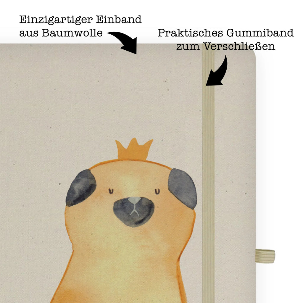 Baumwoll Notizbuch Mops Krone Notizen, Eintragebuch, Tagebuch, Notizblock, Adressbuch, Journal, Kladde, Skizzenbuch, Notizheft, Schreibbuch, Schreibheft, Hund, Hundemotiv, Haustier, Hunderasse, Tierliebhaber, Hundebesitzer, Sprüche, Mops, allergisch, kinderlos, Hausregel, Hundebesitzer. Spruch, lustig