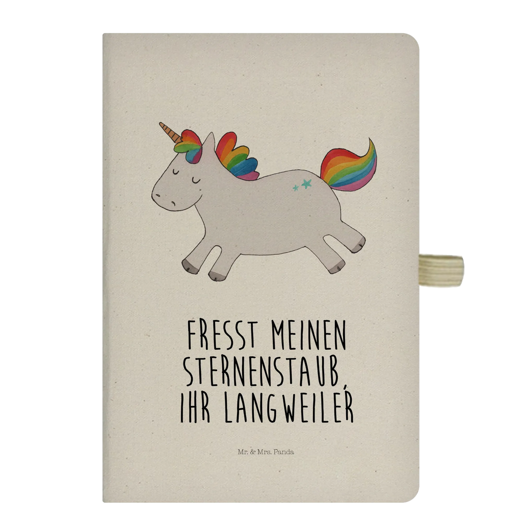 Baumwoll Notizbuch Einhorn Happy Notizen, Eintragebuch, Tagebuch, Notizblock, Adressbuch, Journal, Kladde, Skizzenbuch, Notizheft, Schreibbuch, Schreibheft, Einhorn, Einhörner, Einhorn Deko, Pegasus, Unicorn, glücklich, fröhlich, Spaß, Freude, Lebensfreude, witzig, spannend, Lächeln, Lachen