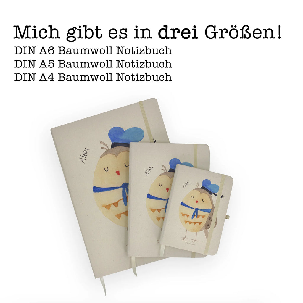 Baumwoll Notizbuch Eule Matrose Notizen, Eintragebuch, Tagebuch, Notizblock, Adressbuch, Journal, Kladde, Skizzenbuch, Notizheft, Schreibbuch, Schreibheft, Eule, Eule Spruch, Eule Deko, Owl, Wortspiel lustig, Matrose, Freundin, Ehe, Seefahrer, Heimathafen, Hochzeitstag Geschenk