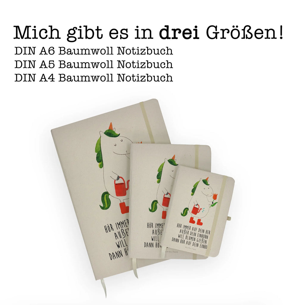 Baumwoll Notizbuch Einhorn Gärtner Notizen, Eintragebuch, Tagebuch, Notizblock, Adressbuch, Journal, Kladde, Skizzenbuch, Notizheft, Schreibbuch, Schreibheft, Einhorn, Einhörner, Einhorn Deko, Pegasus, Unicorn, Luftballon, Gießkanne, Giesskanne, Lebenslust, Freude, Blume, Freundin, Garten, Stiefel