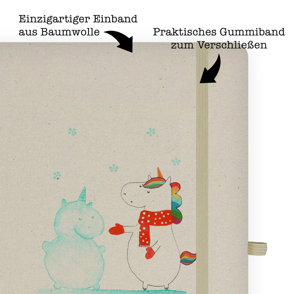 Baumwoll Notizbuch Einhorn Schneemann Notizen, Eintragebuch, Tagebuch, Notizblock, Adressbuch, Journal, Kladde, Skizzenbuch, Notizheft, Schreibbuch, Schreibheft, Einhorn, Einhörner, Einhorn Deko, Pegasus, Unicorn, Schneemann, Winter, Schnee, Kuchen, Weihnachten, kalt, Mütze, Handschuhe, X-Mas