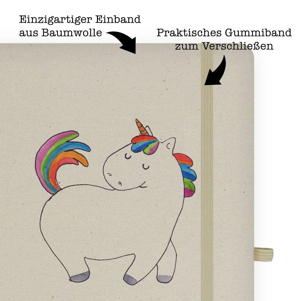 Baumwoll Notizbuch Einhorn stolzierend Notizen, Eintragebuch, Tagebuch, Notizblock, Adressbuch, Journal, Kladde, Skizzenbuch, Notizheft, Schreibbuch, Schreibheft, Einhorn, Einhörner, Einhorn Deko, Pegasus, Unicorn, stolz, anders, bunt, Pferd, Reiter, Reiten, Freundin, Geschenk