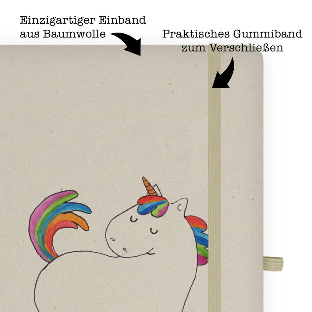 Baumwoll Notizbuch Einhorn stolzierend Notizen, Eintragebuch, Tagebuch, Notizblock, Adressbuch, Journal, Kladde, Skizzenbuch, Notizheft, Schreibbuch, Schreibheft, Einhorn, Einhörner, Einhorn Deko, Pegasus, Unicorn, stolz, anders, bunt, Pferd, Reiter, Reiten, Freundin, Geschenk