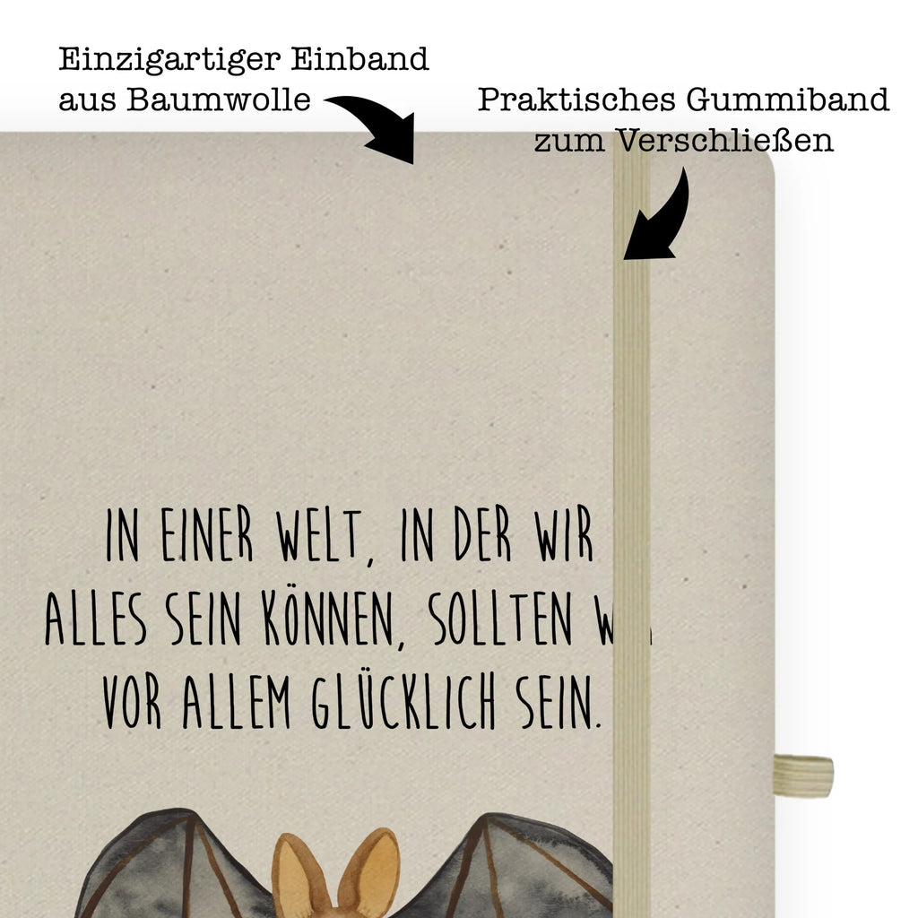 Baumwoll Notizbuch Fledermaus Flügel Notizen, Eintragebuch, Tagebuch, Notizblock, Adressbuch, Journal, Kladde, Skizzenbuch, Notizheft, Schreibbuch, Schreibheft, Tiermotive, Gute Laune, lustige Sprüche, Tiere