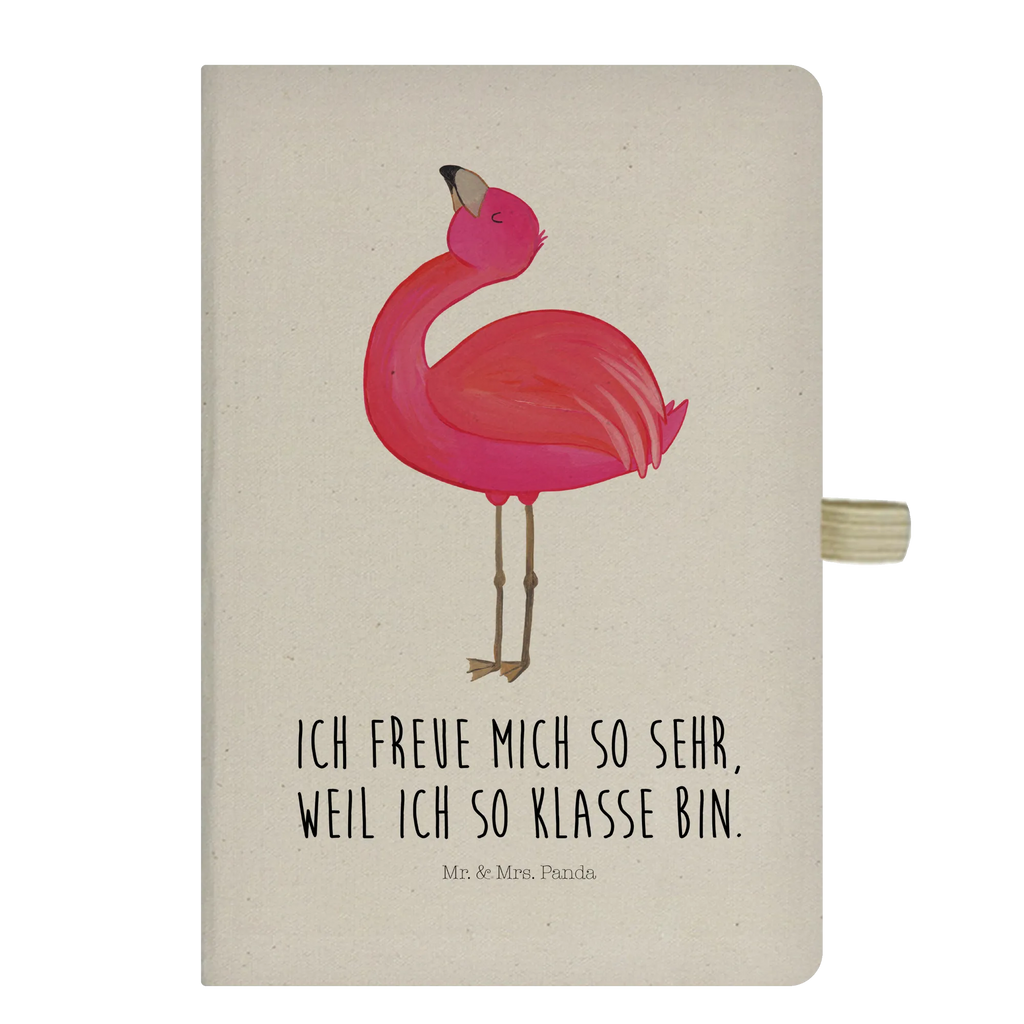 Baumwoll Notizbuch Flamingo stolz Notizen, Eintragebuch, Tagebuch, Notizblock, Adressbuch, Journal, Kladde, Skizzenbuch, Notizheft, Schreibbuch, Schreibheft, Flamingo, stolz, Freude, Selbstliebe, Selbstakzeptanz, Freundin, beste Freundin, Tochter, Mama, Schwester