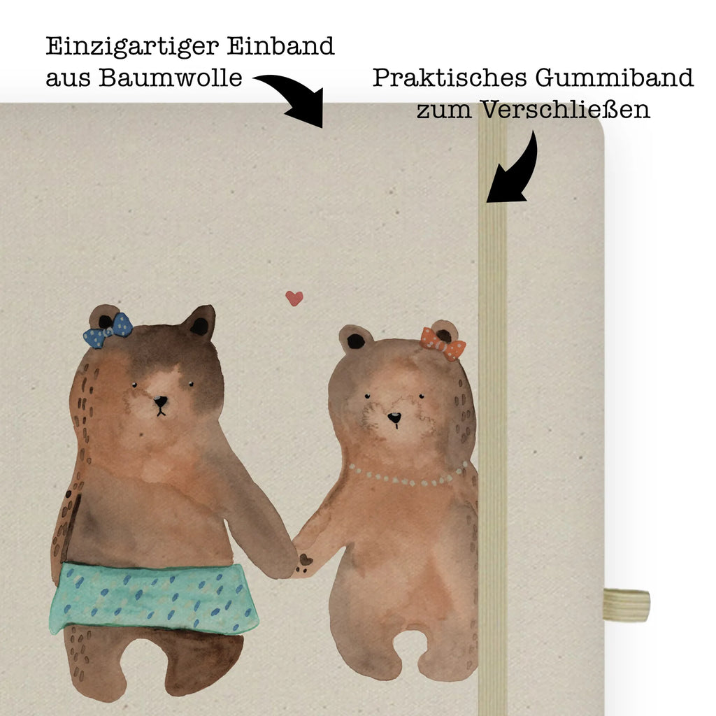 Baumwoll Notizbuch Bär Freundin Notizen, Eintragebuch, Tagebuch, Notizblock, Adressbuch, Journal, Kladde, Skizzenbuch, Notizheft, Schreibbuch, Schreibheft, Bär, Teddy, Teddybär, Bär Freundin Beste Freund Liebe Liebesbeweis Verliebt Kumpel Kumpeliene