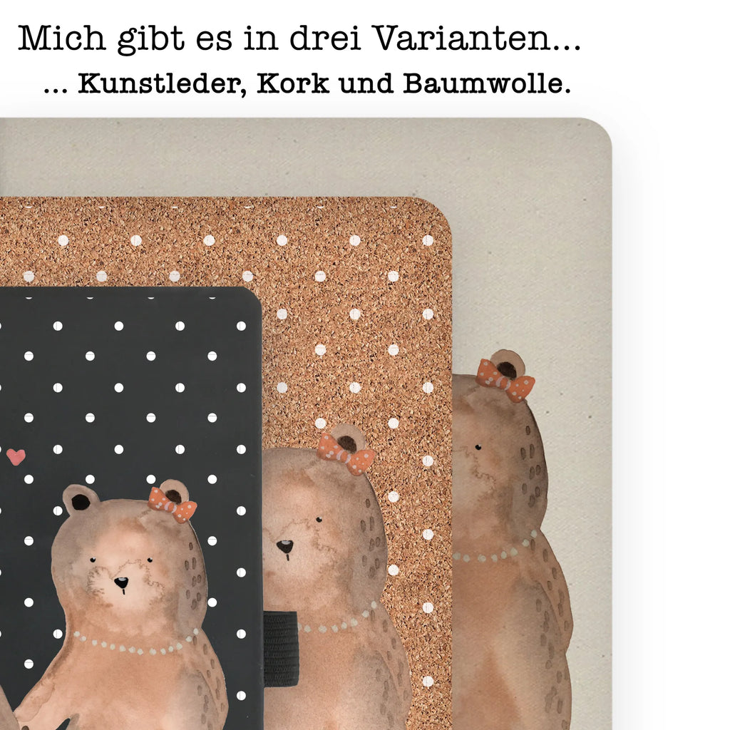 Baumwoll Notizbuch Bär Freundin Notizen, Eintragebuch, Tagebuch, Notizblock, Adressbuch, Journal, Kladde, Skizzenbuch, Notizheft, Schreibbuch, Schreibheft, Bär, Teddy, Teddybär, Bär Freundin Beste Freund Liebe Liebesbeweis Verliebt Kumpel Kumpeliene