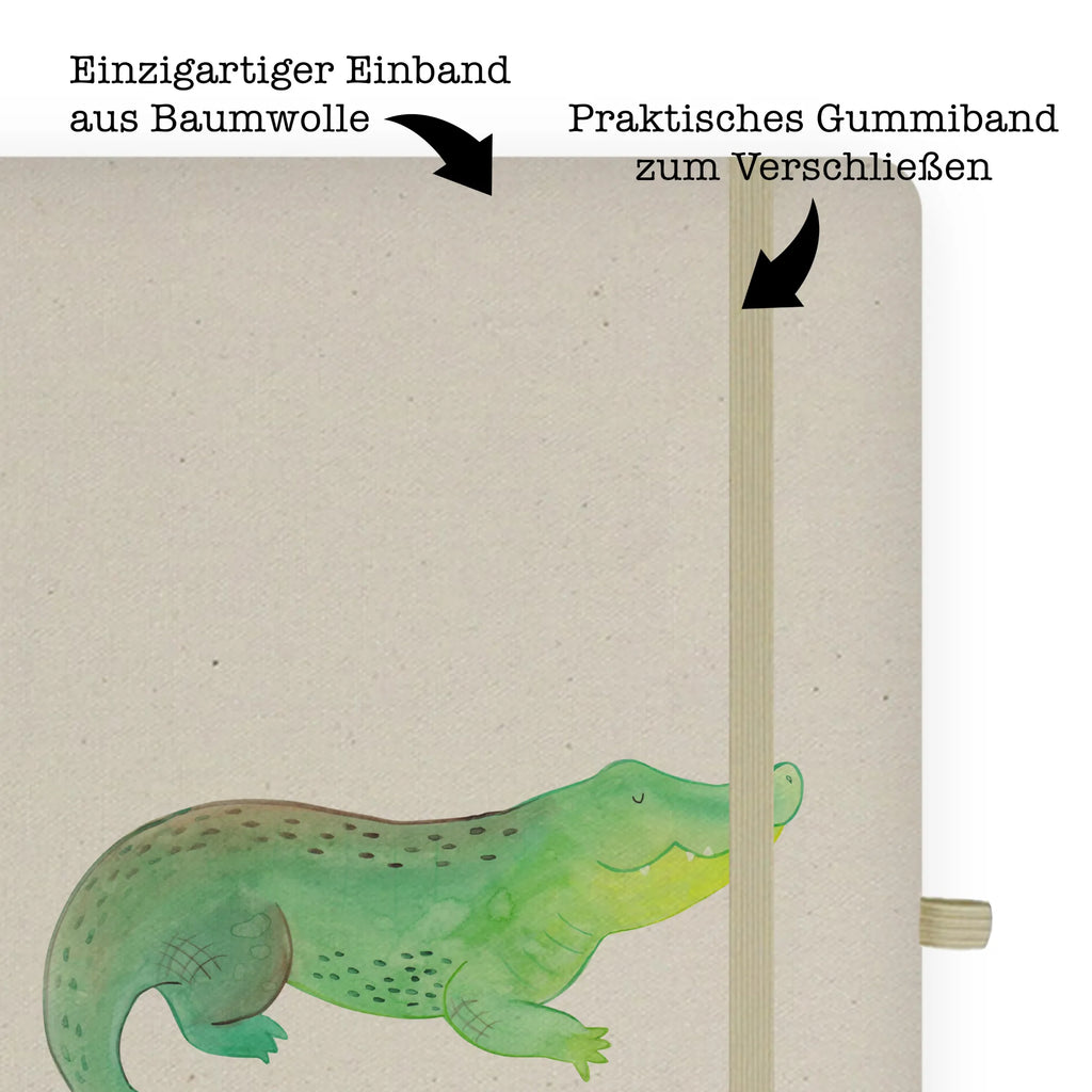 Baumwoll Notizbuch Krokodil Notizen, Eintragebuch, Tagebuch, Notizblock, Adressbuch, Journal, Kladde, Skizzenbuch, Notizheft, Schreibbuch, Schreibheft, Meerestiere, Meer, Urlaub, Krokodil, Krokodile, verrückt sein, spontan sein, Abenteuerlust, Reiselust, Freundin, beste Freundin, Lieblingsmensch