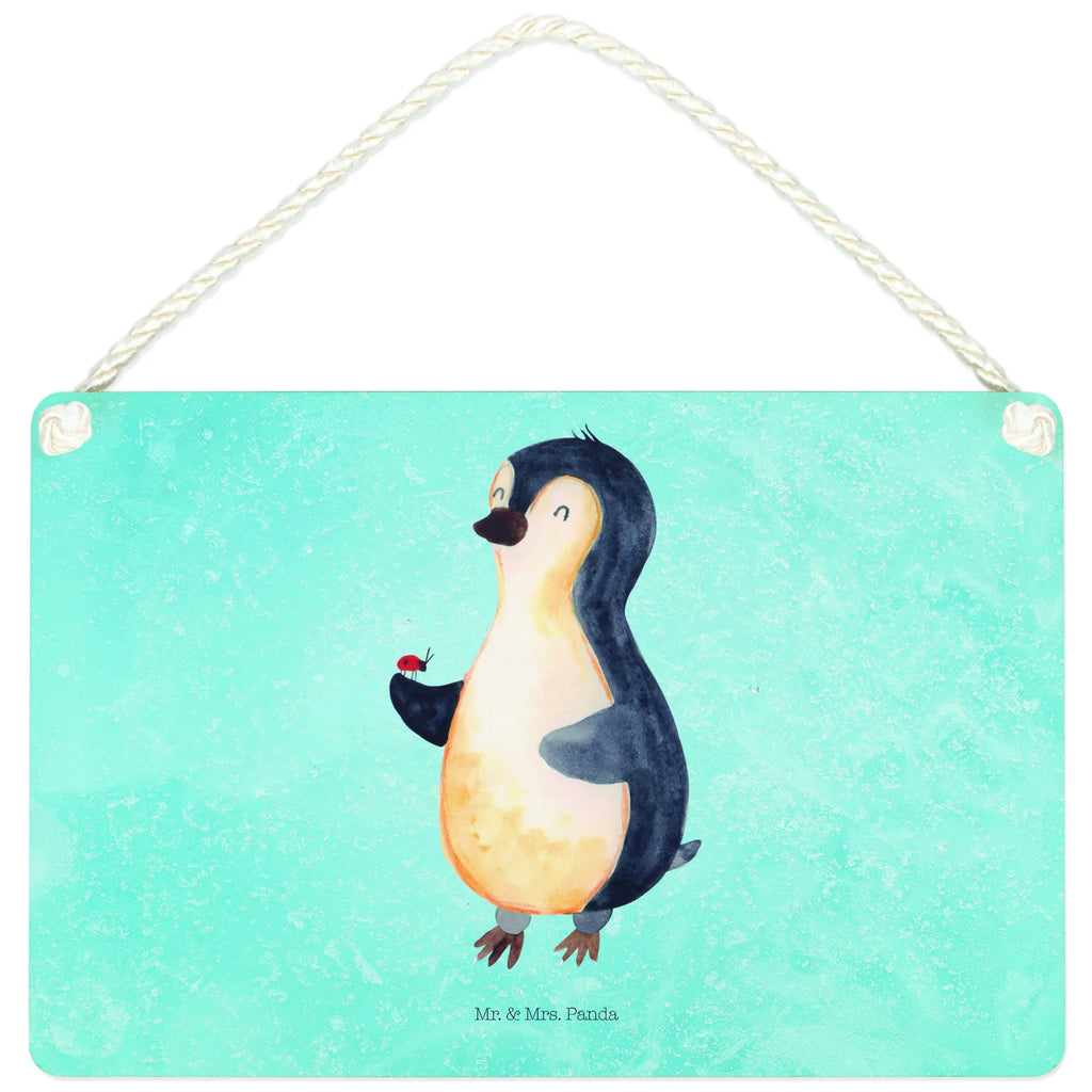 Deko Schild Pinguin Marienkäfer Dekoschild, Deko Schild, Schild, Tür Schild, Türschild, Holzschild, Wandschild, Wanddeko, Pinguin, Pinguine, Marienkäfer, Liebe, Wunder, Glück, Freude, Lebensfreude