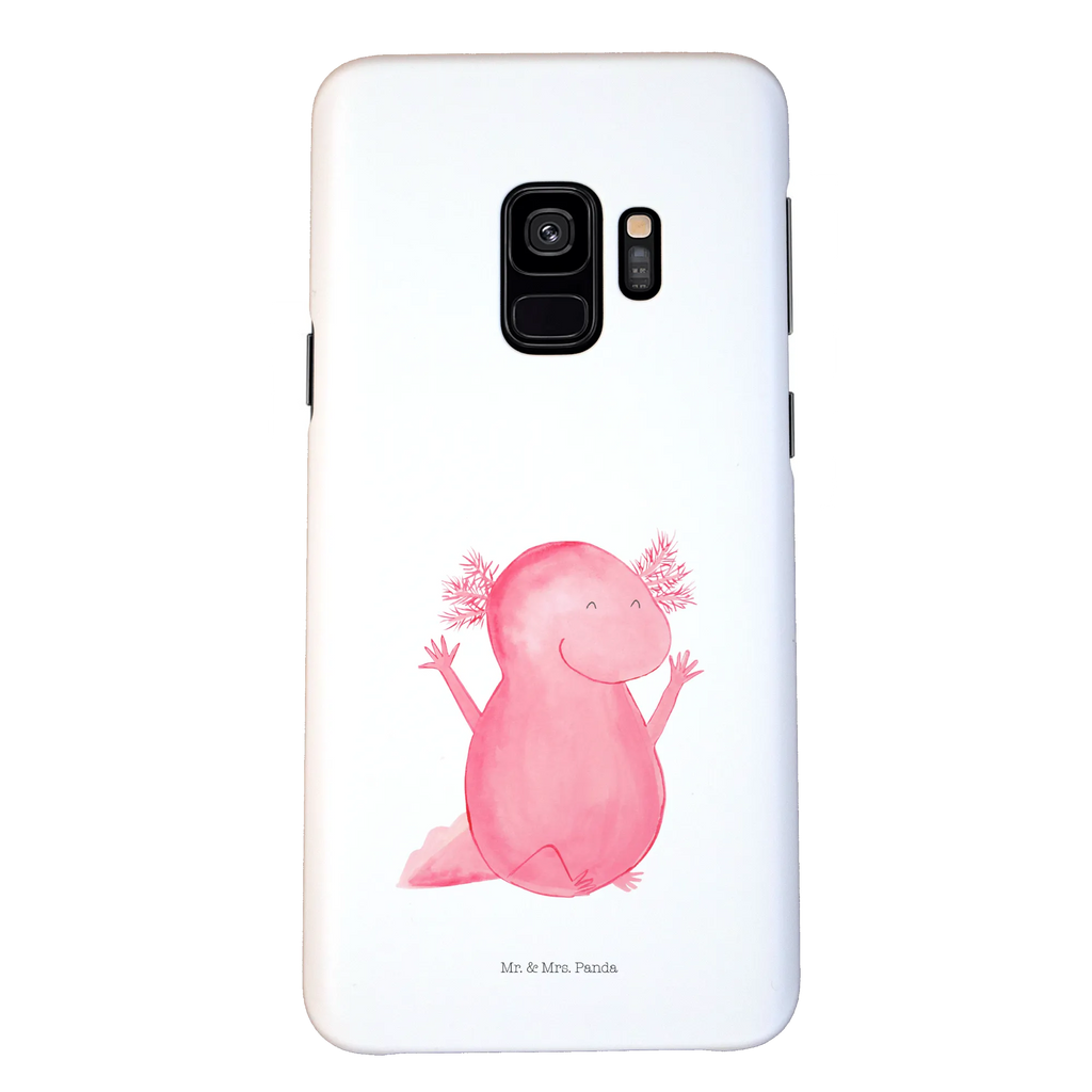 Handyhülle Axolotl Hurra Handyhülle, Handycover, Cover, Handy, Hülle, Iphone 10, Iphone X, Axolotl, Molch, Axolot, Schwanzlurch, Lurch, Lurche, fröhlich, Spaß, Freude, Motivation, Zufriedenheit