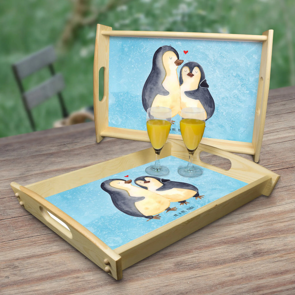 Serviertablett Pinguin umarmen Serviertablett, Tablett, Holztablett, Küchentablett, Dekotablett, Frühstückstablett, Pinguin, Liebe, Liebespaar, Liebesbeweis, Liebesgeschenk, Verlobung, Jahrestag, Hochzeitstag, Hochzeit, Hochzeitsgeschenk