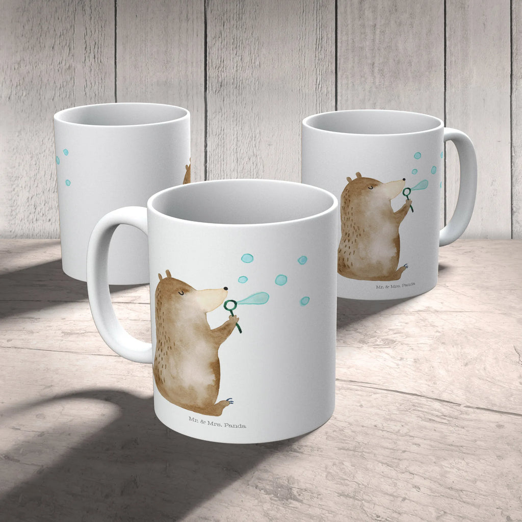 Tasse Bär Seifenblasen Tasse, Kaffeetasse, Teetasse, Becher, Kaffeebecher, Teebecher, Keramiktasse, Porzellantasse, Büro Tasse, Geschenk Tasse, Tasse Sprüche, Tasse Motive, Kaffeetassen, Tasse bedrucken, Designer Tasse, Cappuccino Tassen, Schöne Teetassen, Bär, Teddy, Teddybär, Seifenblasen Bär Lustig Sein Glücklich Traurig Happy