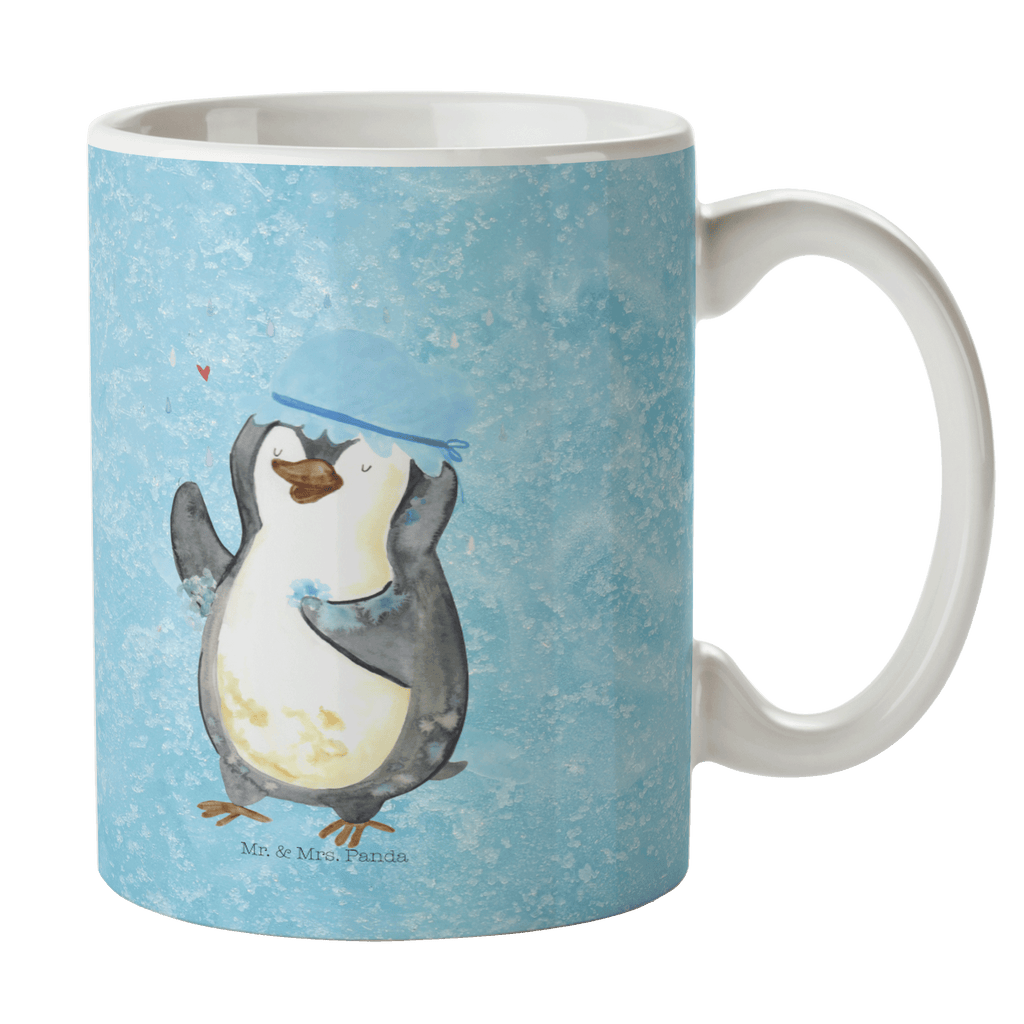 Tasse Pinguin Duschen Tasse, Kaffeetasse, Teetasse, Becher, Kaffeebecher, Teebecher, Keramiktasse, Porzellantasse, Büro Tasse, Geschenk Tasse, Tasse Sprüche, Tasse Motive, Kaffeetassen, Tasse bedrucken, Designer Tasse, Cappuccino Tassen, Schöne Teetassen, Pinguin, Pinguine, Dusche, duschen, Lebensmotto, Motivation, Neustart, Neuanfang, glücklich sein