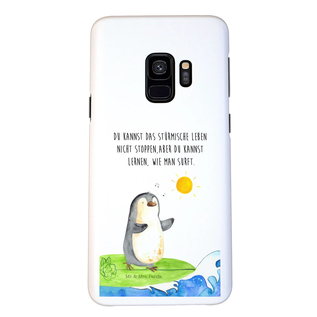 Handyhülle Pinguin Surfer Handyhülle, Handycover, Cover, Handy, Hülle, Iphone 10, Iphone X, Pinguin, Pinguine, surfen, Surfer, Hawaii, Urlaub, Wellen, Wellen reiten, Portugal