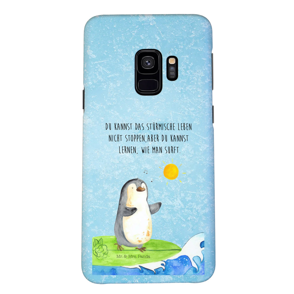 Handyhülle Pinguin Surfer Handyhülle, Handycover, Cover, Handy, Hülle, Iphone 10, Iphone X, Pinguin, Pinguine, surfen, Surfer, Hawaii, Urlaub, Wellen, Wellen reiten, Portugal