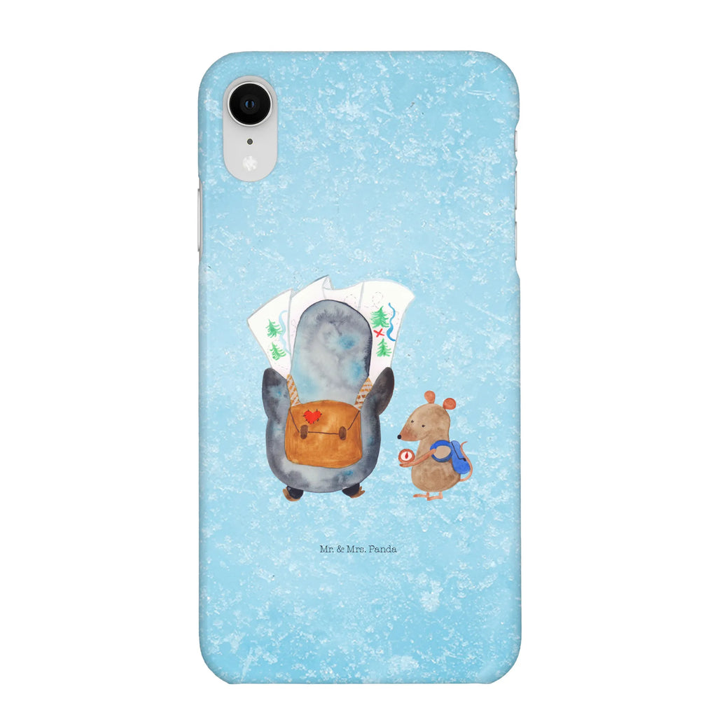 Handyhülle Pinguin & Maus Wanderer Handyhülle, Handycover, Cover, Handy, Hülle, Iphone 10, Iphone X, Pinguin, Pinguine, Abenteurer, Abenteuer, Roadtrip, Ausflug, Wanderlust, wandern