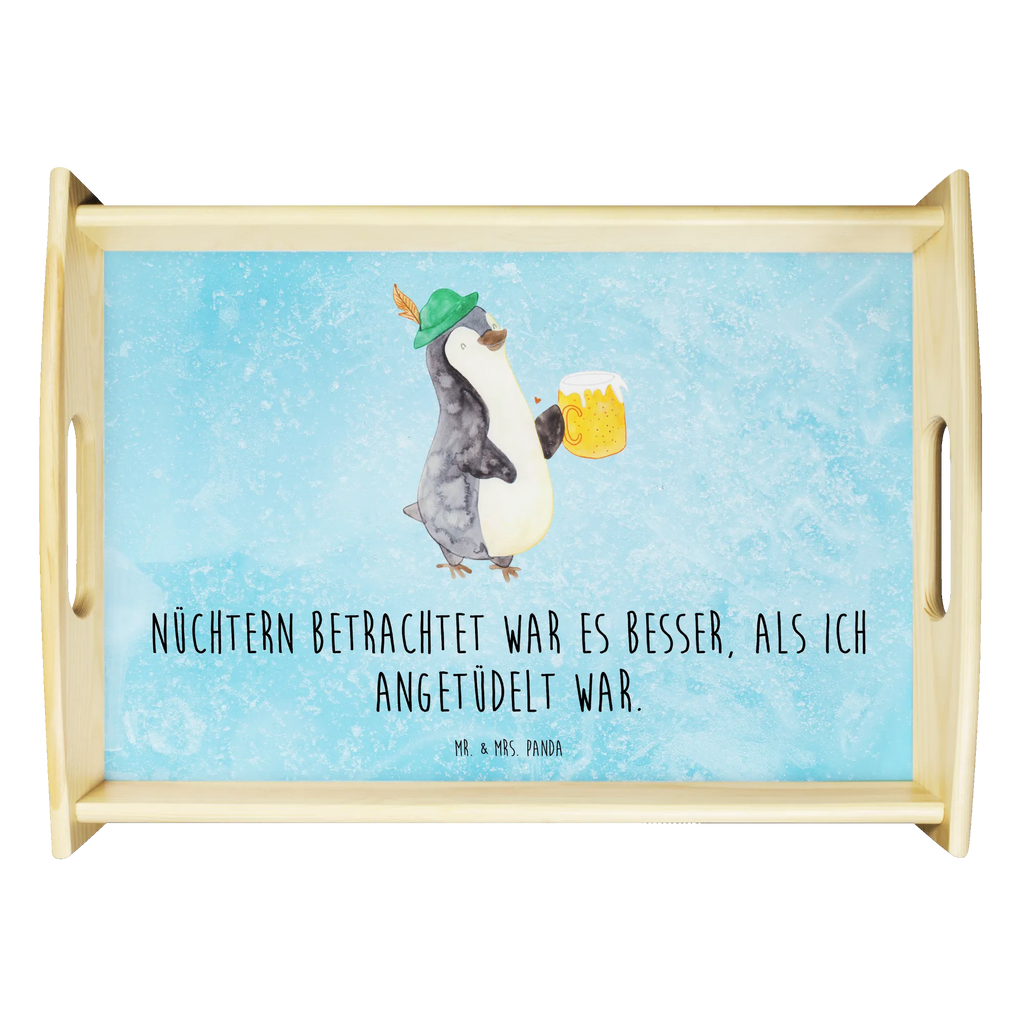 Serviertablett Pinguin Bier Serviertablett, Tablett, Holztablett, Küchentablett, Dekotablett, Frühstückstablett, Pinguin, Pinguine, Bier, Oktoberfest