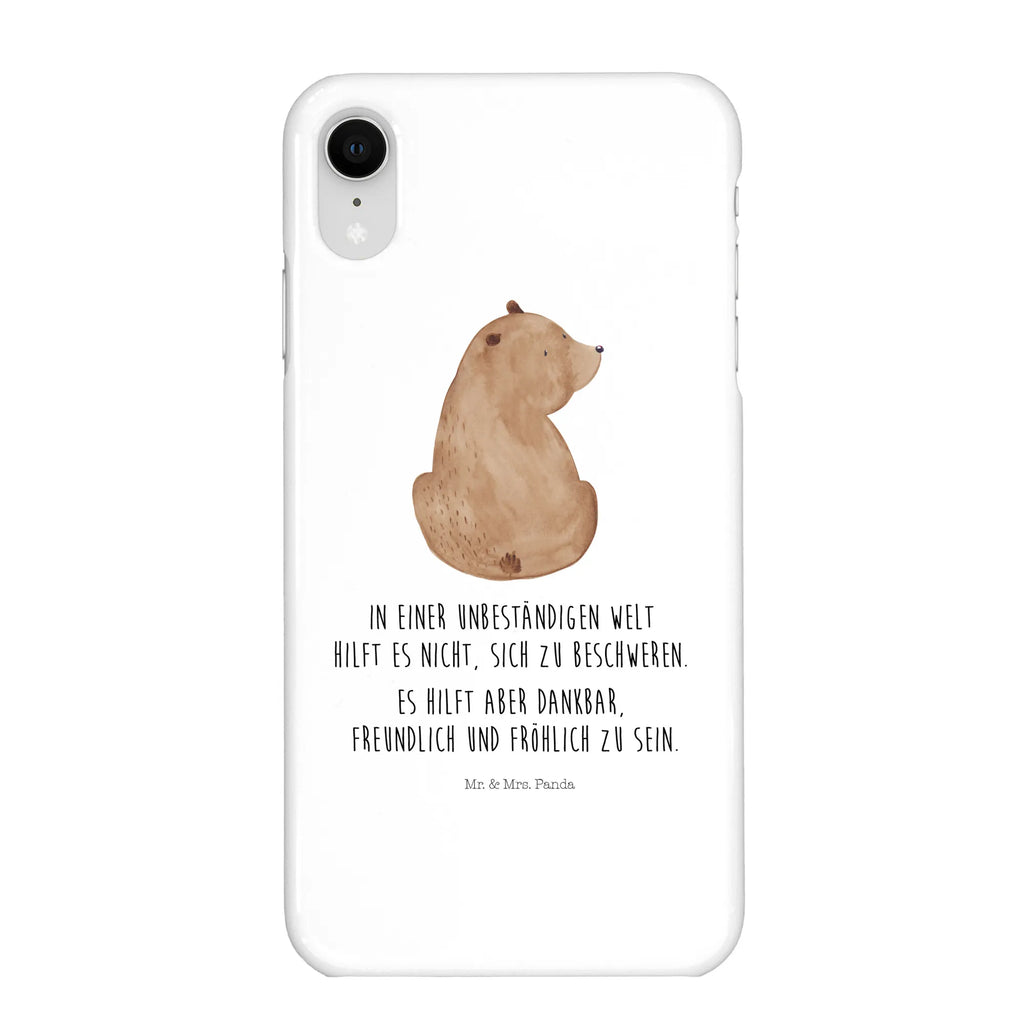 Handyhülle Bär Schulterblick Handyhülle, Handycover, Cover, Handy, Hülle, Iphone 10, Iphone X, Bär, Teddy, Teddybär, Selbstachtung, Weltansicht, Motivation, Bären, Bärenliebe, Weisheit