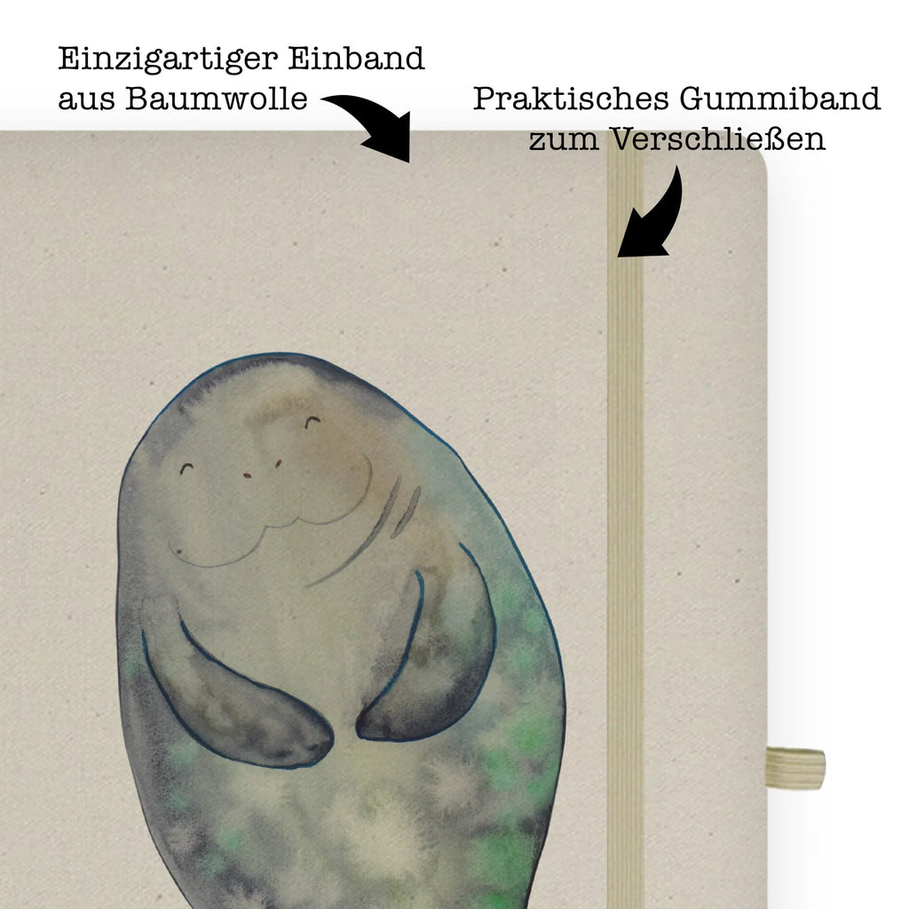 Baumwoll Notizbuch Seekuh happy Notizen, Eintragebuch, Tagebuch, Notizblock, Adressbuch, Journal, Kladde, Skizzenbuch, Notizheft, Schreibbuch, Schreibheft, Meerestiere, Meer, Urlaub, Seekuh, Seekühe, Selbstliebe, Respekt, Neuanfang, Neustart, Achtsamkeit, Zufrieden, Liebeskummer, Freundin