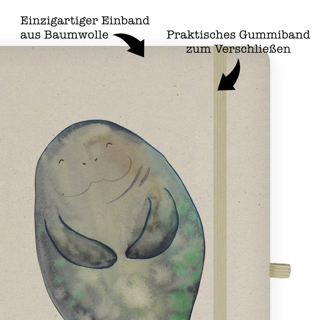 Baumwoll Notizbuch Seekuh happy Notizen, Eintragebuch, Tagebuch, Notizblock, Adressbuch, Journal, Kladde, Skizzenbuch, Notizheft, Schreibbuch, Schreibheft, Meerestiere, Meer, Urlaub, Seekuh, Seekühe, Selbstliebe, Respekt, Neuanfang, Neustart, Achtsamkeit, Zufrieden, Liebeskummer, Freundin