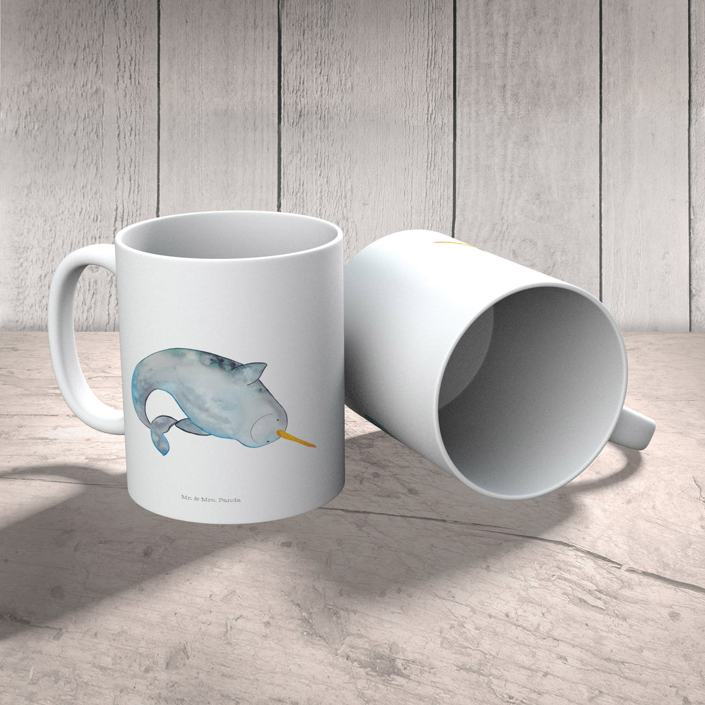 Tasse Narwal Tasse, Kaffeetasse, Teetasse, Becher, Kaffeebecher, Teebecher, Keramiktasse, Porzellantasse, Büro Tasse, Geschenk Tasse, Tasse Sprüche, Tasse Motive, Kaffeetassen, Tasse bedrucken, Designer Tasse, Cappuccino Tassen, Schöne Teetassen, Meerestiere, Meer, Urlaub, Narwal, Wal, Putzen, Hausfrau, Junggesellin, aufräumen, Kinderzimmer