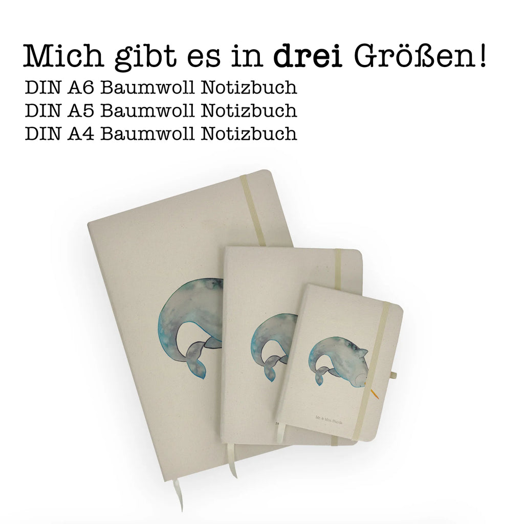 Baumwoll Notizbuch Narwal Notizen, Eintragebuch, Tagebuch, Notizblock, Adressbuch, Journal, Kladde, Skizzenbuch, Notizheft, Schreibbuch, Schreibheft, Meerestiere, Meer, Urlaub, Narwal, Wal, Putzen, Hausfrau, Junggesellin, aufräumen, Kinderzimmer