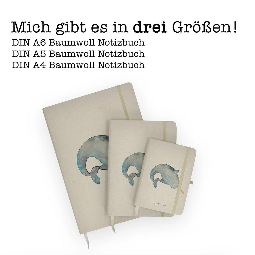 Baumwoll Notizbuch Narwal Notizen, Eintragebuch, Tagebuch, Notizblock, Adressbuch, Journal, Kladde, Skizzenbuch, Notizheft, Schreibbuch, Schreibheft, Meerestiere, Meer, Urlaub, Narwal, Wal, Putzen, Hausfrau, Junggesellin, aufräumen, Kinderzimmer