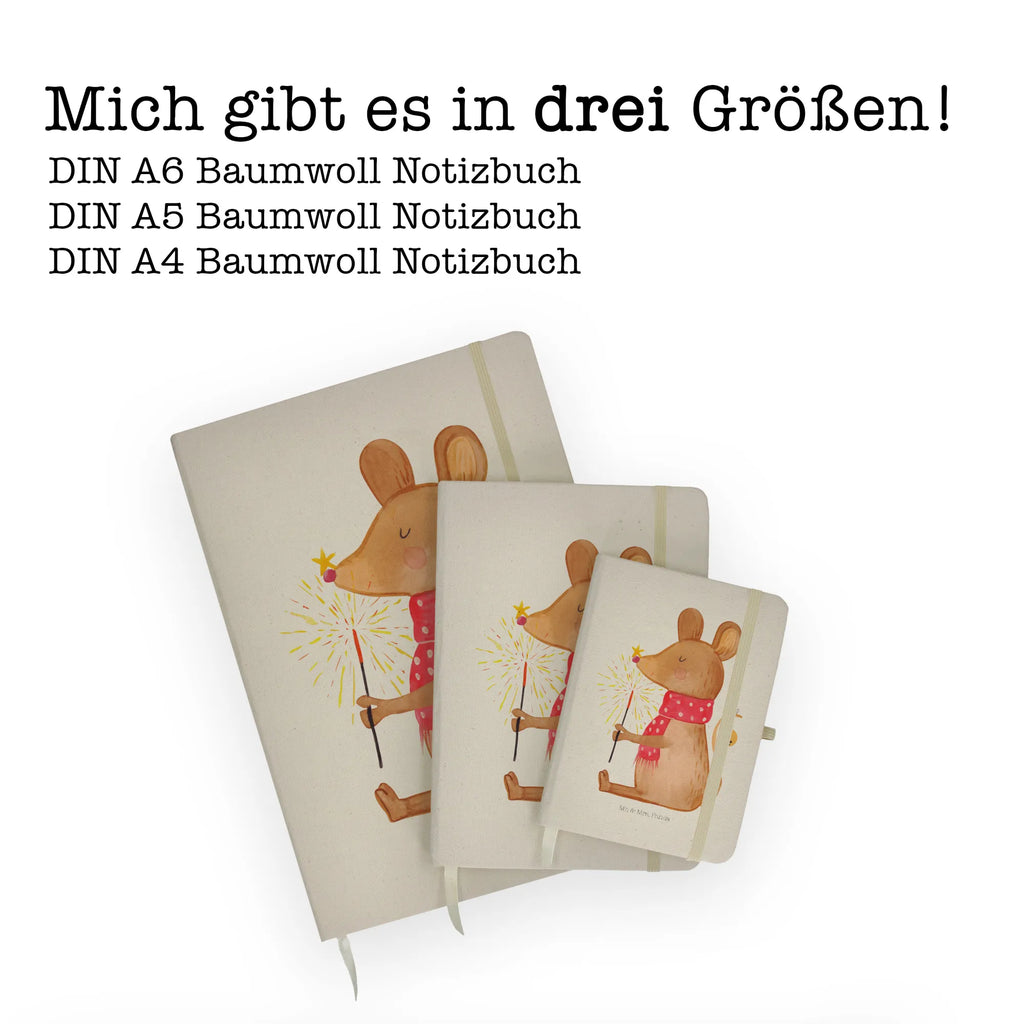 Baumwoll Notizbuch Weihnachtsmaus Notizen, Eintragebuch, Tagebuch, Notizblock, Adressbuch, Journal, Kladde, Skizzenbuch, Notizheft, Schreibbuch, Schreibheft, Winter, Weihnachten, Weihnachtsdeko, Nikolaus, Advent, Heiligabend, Wintermotiv, Frohe Weihnachten, Weihnachtsgruß, Weihnachtsmotiv, Maus, Mäuschen, Weihnachtswunder