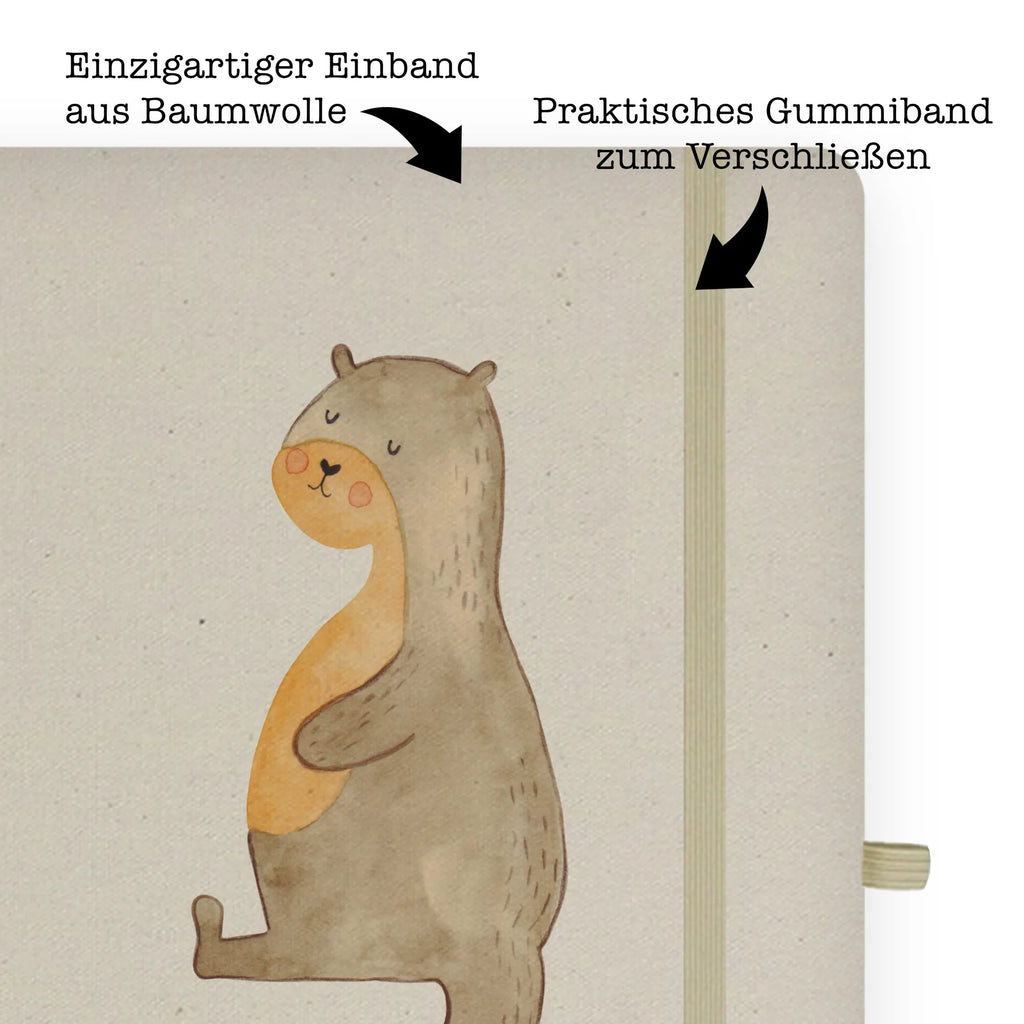 Baumwoll Notizbuch Otter Bauch Notizen, Eintragebuch, Tagebuch, Notizblock, Adressbuch, Journal, Kladde, Skizzenbuch, Notizheft, Schreibbuch, Schreibheft, Otter, Fischotter, Seeotter, Otter Seeotter See Otter